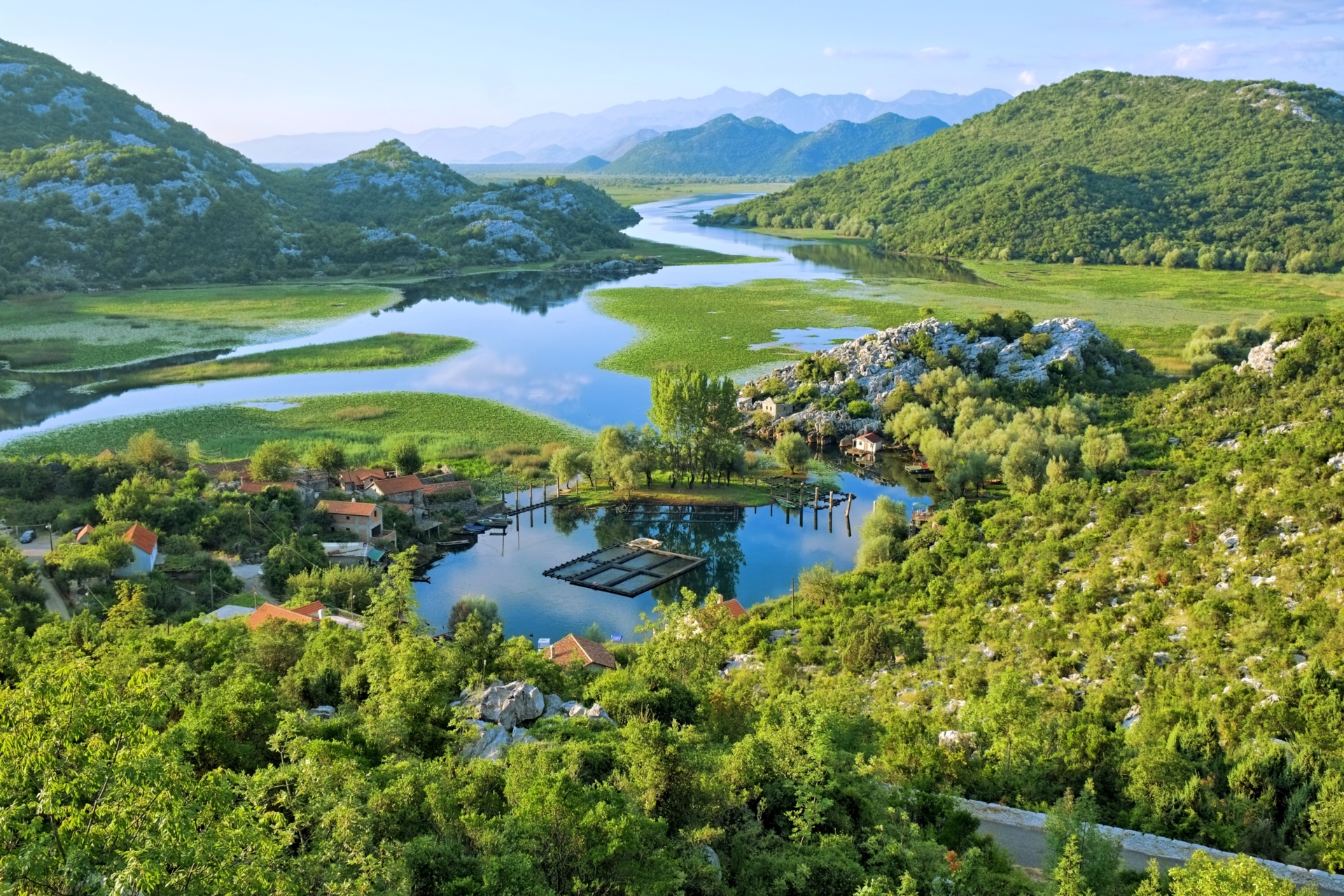 lac skadar fin de journée